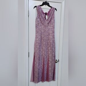 Gorgeous beautiful Candalite Dress Sz-L Mauve Pink